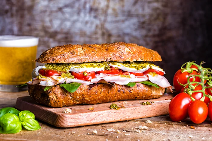 Panino gourmet — food photography