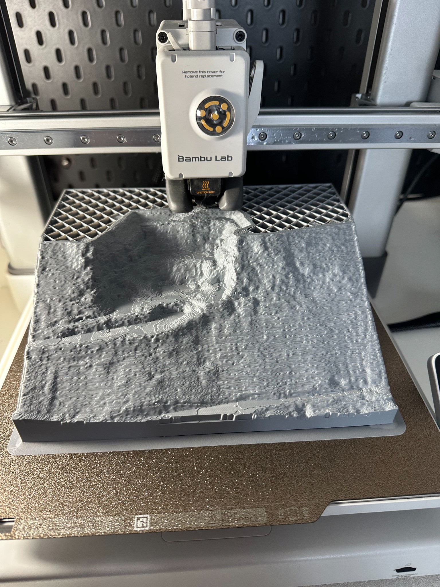 Modello durante la stampa 3D
